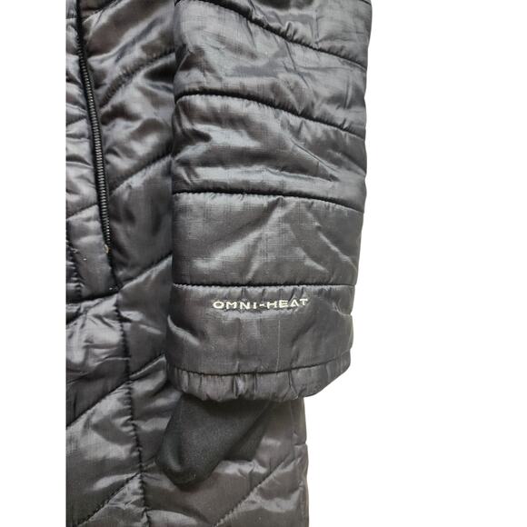 Columbia Omni Heat Long Puffer Coat Womens Small Hooded Winter Jacket Parka - Picture 13 of 16